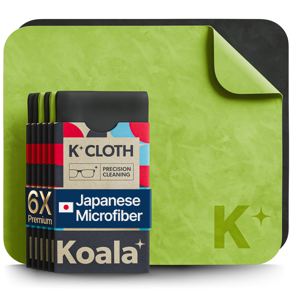 Koala Lens Cleaning Cloth folded, lint-free polishing for lenses