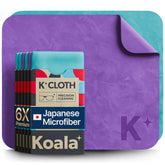 Koala Lifestyle paño de microfibra japonesa para lentes, limpieza sin rayas azul-morado