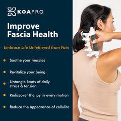 KOAPRO Ergonomic grip keeps your hand comfortable during sessions.
