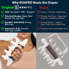KOAPRO Facia Blaster Tool focuses on the neck to ease tension and stiffness.
