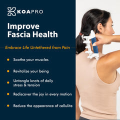 KOAPRO Fascia Blaster offers therapist-like touch for targeted relief
