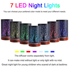 KOBODON diffuser with 7-color LED lights creates a relaxing ambiance
