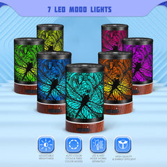 Kobodon diffuser showing 7 color LEDs for mood setting