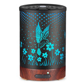 Kobodon diffuser top view in metal housing adds elegant room ambiance.