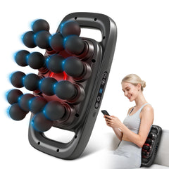 Kocuno 20-head massage gun front view for targeted muscle relief and convenience.