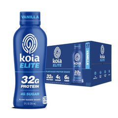 Koia Elite Vanilla protein shake bottle ready for on-the-go breakfast and steady energy