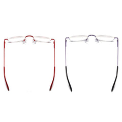 KoKoBin leather pouch with glasses for travel and on-the-go reading.