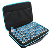 Koliivo 60-slot vial holder interior with foam grid for organized 10ml vials