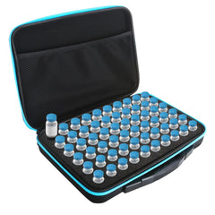 Koliivo 60-slot vial holder interior with foam grid for organized 10ml vials