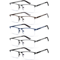 KONHAGO blue light blocking reading glasses with half-frame for reduced eye strain during screen time