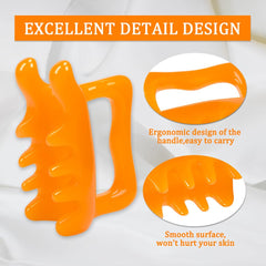 KOOBOOK fascia massager close-up shows resin texture for comfortable grip.