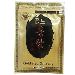 Korean Red Ginseng Patch Powerstrips packaging showing the 100-patch box for home use.