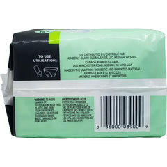 Kotex Security Ultra Thin Pads Long absorb-core close-up highlights fast absorption and leak control.
