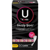 Kotex U by Kotex Barely There Thin Lines packaging for discreet daily protection.