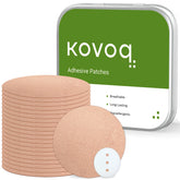 KOVOQ Dexcom G7 overpatch tan 20-pack front view for secure wear