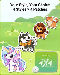 KOVOQ FiguraGuard unicorn patch adds style while shielding Libre 3 sensor.