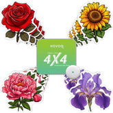 KOVOQ floral rose patch protects the Libre sensor with stylish durability.