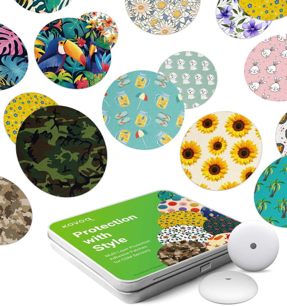 KOVOQ Freestyle Libre3 cover protects the CGM during daily wear.