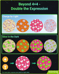 KOVOQ GlowArmor butterfly close-up shows design detail and glow-for-night visibility.