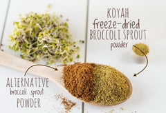 KOYAH organic USA label indicating organic, non-GMO origin.