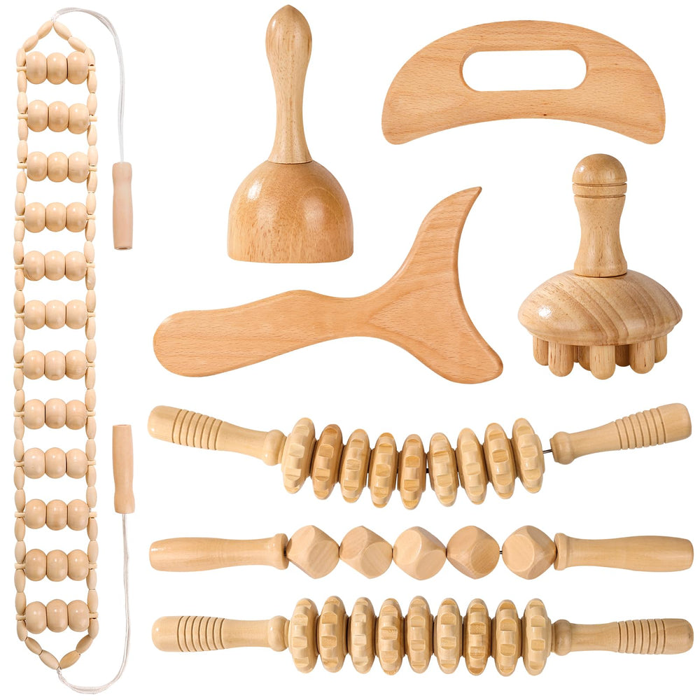 KQXTOKTY wood therapy cup for targeted massage and relaxation at home.