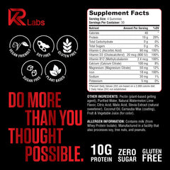 KR Labs 120-count pack highlighting convenient protein snack