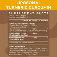 Kraftvoll liposomal turmeric curcumin softgels pack highlights convenient daily dose