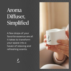 Kravo diffuser in a cozy bedroom scene, enhancing ambience with subtle fragrance.