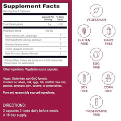Kroeger Clove Quassia herbs blend features traditional botanicals in a convenient capsule.