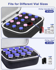 Krypthos interior cradle and elastic bands cushion vials securely
