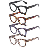 KSSESSE square frame reading glasses for daily use and style