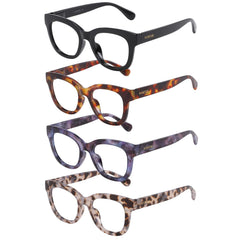 KSSESSE square frame reading glasses for daily use and style
