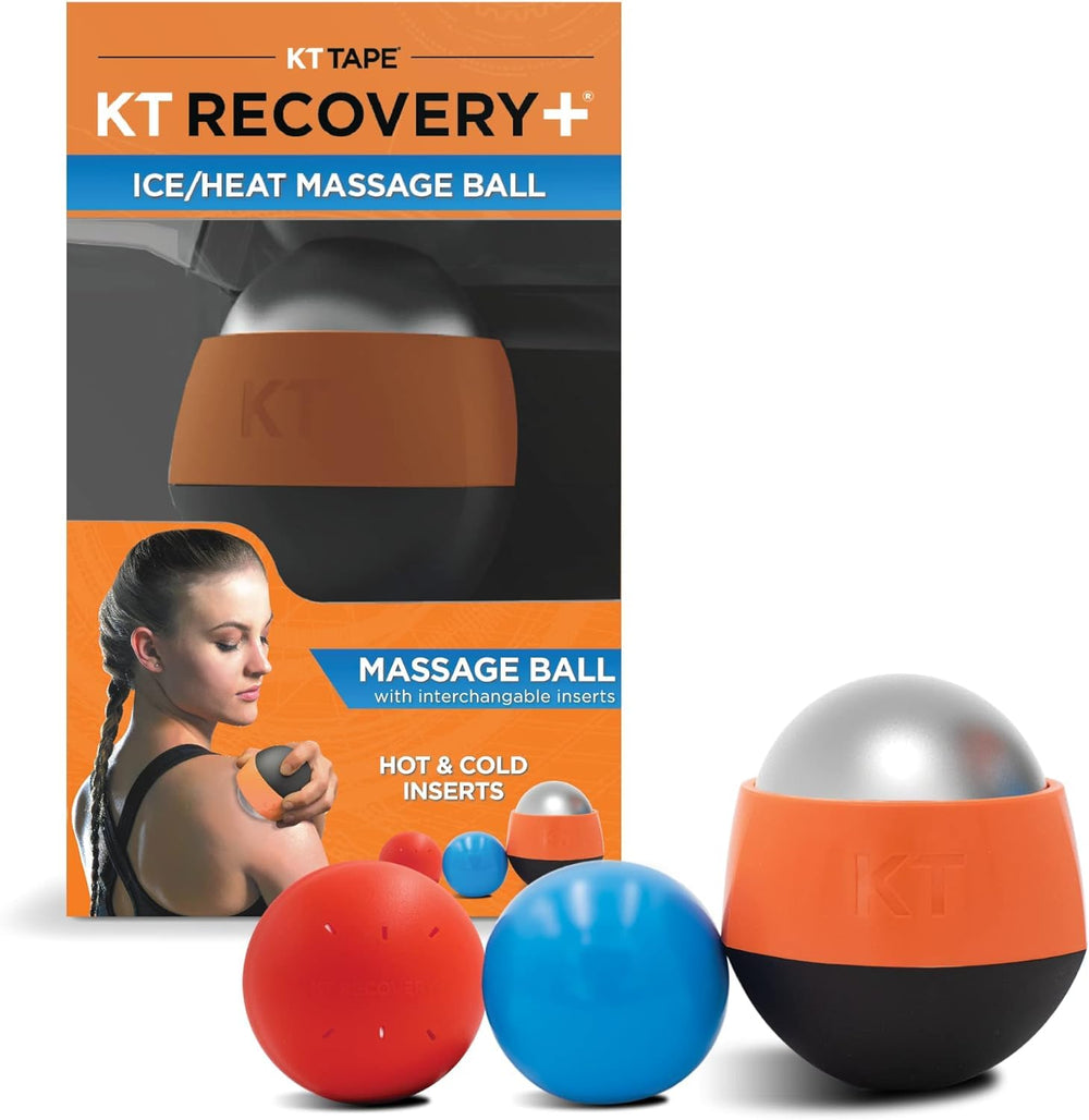 KT Health Ice Therapy Massage Ball demonstrating cold relief for sore muscles after workouts