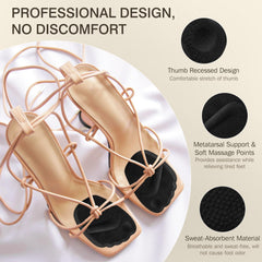 KTSAY gel foot pad with adhesive back stays secure during wear