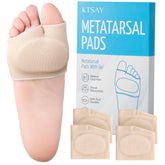 KTSAY metatarsal pads in use under the forefoot for daily comfort.