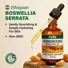 KUKKA Frankincense oil in diffuser creating a grounding atmosphere.