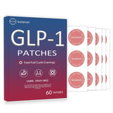 kumamart GLP-1 patch packaging close-up showing plant-based formula for daily support