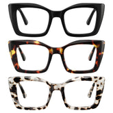 Lentes kunchu para mujer, lectura de gran tamaño y cuadradas, comodidad diaria.