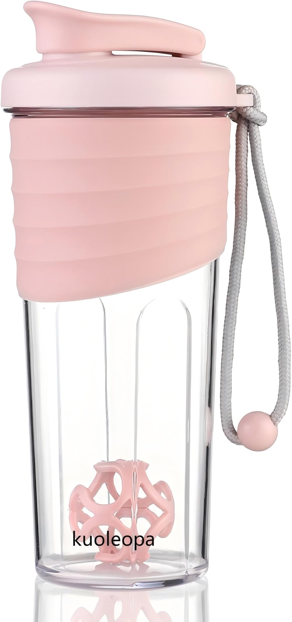 Kuoleopa shaker bottle 24oz pink ready for on-the-go protein shakes