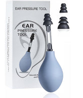 Kurava ear-pressure-relief-tool in hand, portable travel-ready relief.