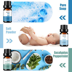 KURJIME Soft Powder diffuser oil adds gentle, comforting aroma.