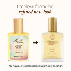 Kuumba Made Vanilla Bean Fragrance Oil ingredient closeup highlights purity and concentration.