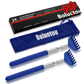 Kuvvfe back scratcher extendable stainless steel for easy back reach.