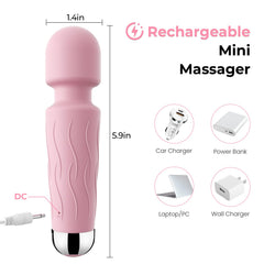 Kverg handheld massager USB charging enables quick, convenient recharging.