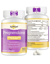 Kynderynl Pregnenolone dual-dosing bottle enables customizable daily intake.
