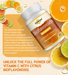 Kynderynl ingredient graphic showing Vitamin C, Citrus Bioflavonoids, Quercetin, Rutin