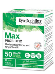 Kyo-Dophilus packaging front showing a convenient probiotic option.