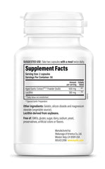 Kyolic bottle back highlighting ingredients and organic garlic source for whole-body wellness.
