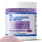 L-ARGININE PRO tub front label shows high-dose L-Arginine and L-Citrulline