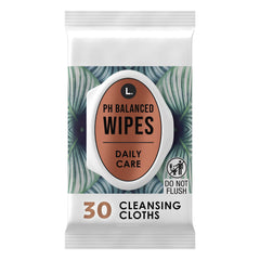 L. pH Balanced Wipes fragrance-free 30ct for gentle daily intimate care